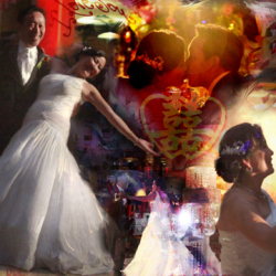 Annette & Hanson<br>Wedding Day Collage Painting