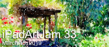 iPadArtJam 33<br>March 15, 2019<br>Procreate, Glaze and Waterlogue