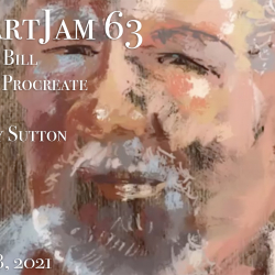 iPadArtJam 63<br>September 8, 2021<br>Procreate Portrait of Bill